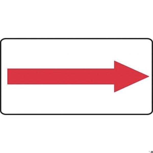 Accuform Red Arrow, Adhesive Poly, 7 in x 14 in, Adhesive MADC517VS - main